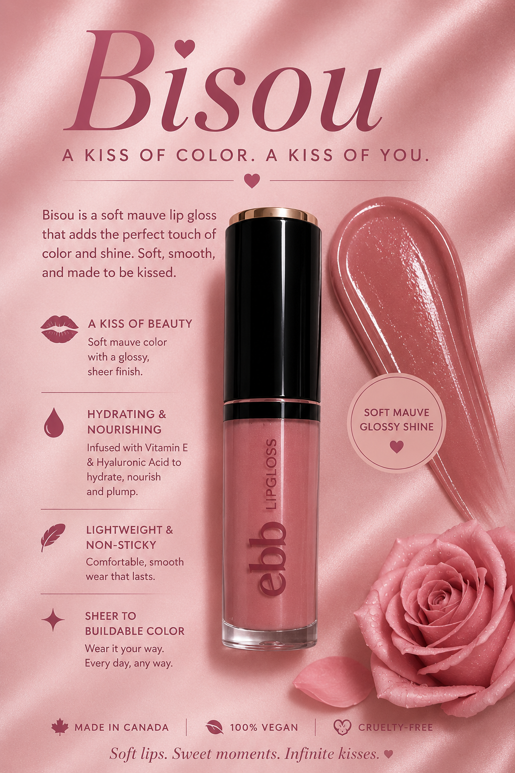 ebb "Bisou" Lip gloss